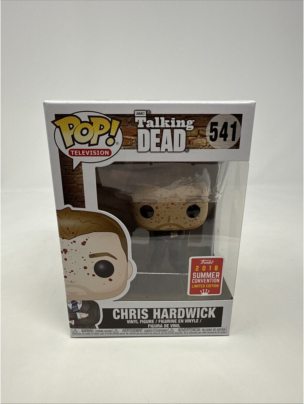 Funko POP Talking Dead Chris Hardwick Bloody #541 Vinyl Figure 2018 Summer Con